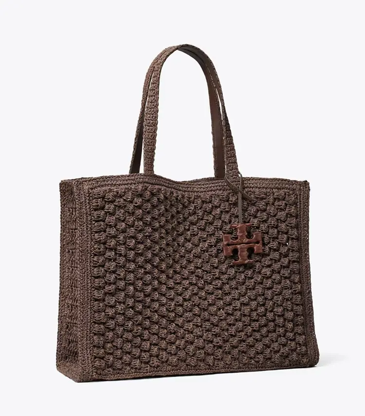 Large Ella Hand-Crocheted Popcorn Tote