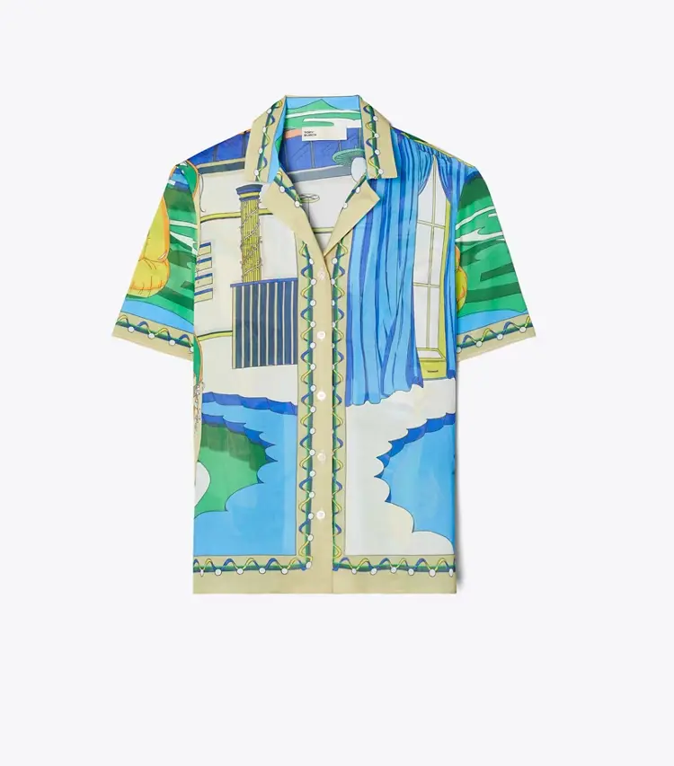 Printed Camp Shirt