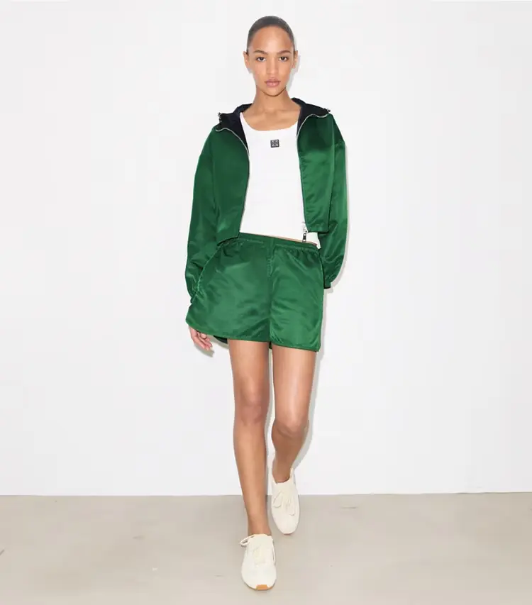 Reversible Cropped Nylon Jacket - Image 3