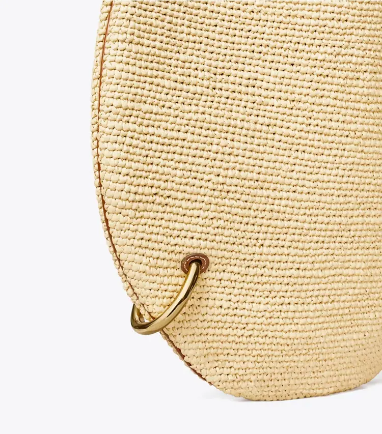 Pierced Soft Raffia Bag - Image 4