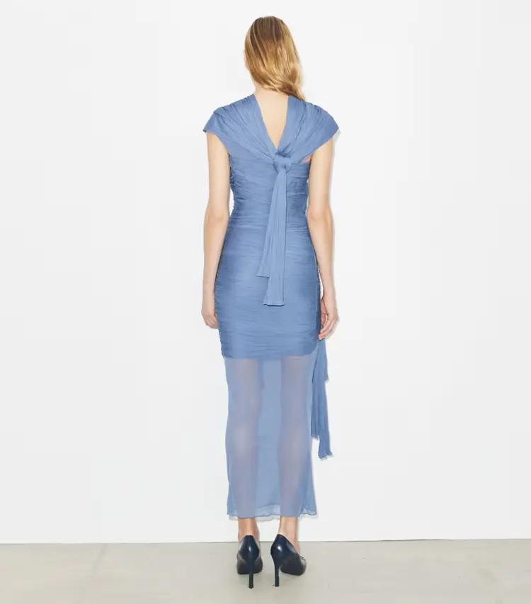 Knotted Viscose Dress - Image 3