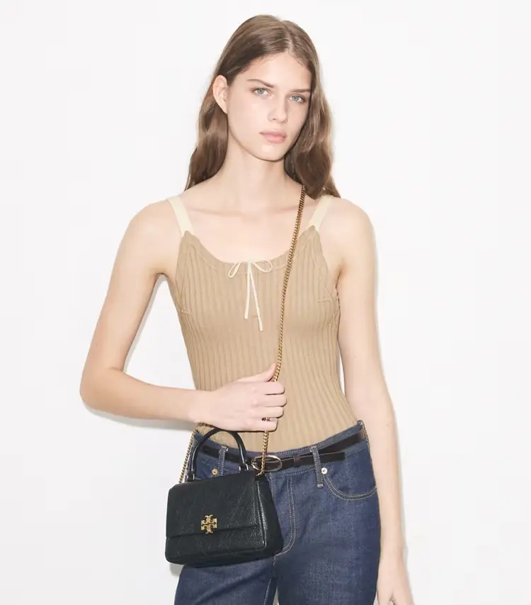 Mini Charlie Quilted Top-Handle Crossbody - Image 2