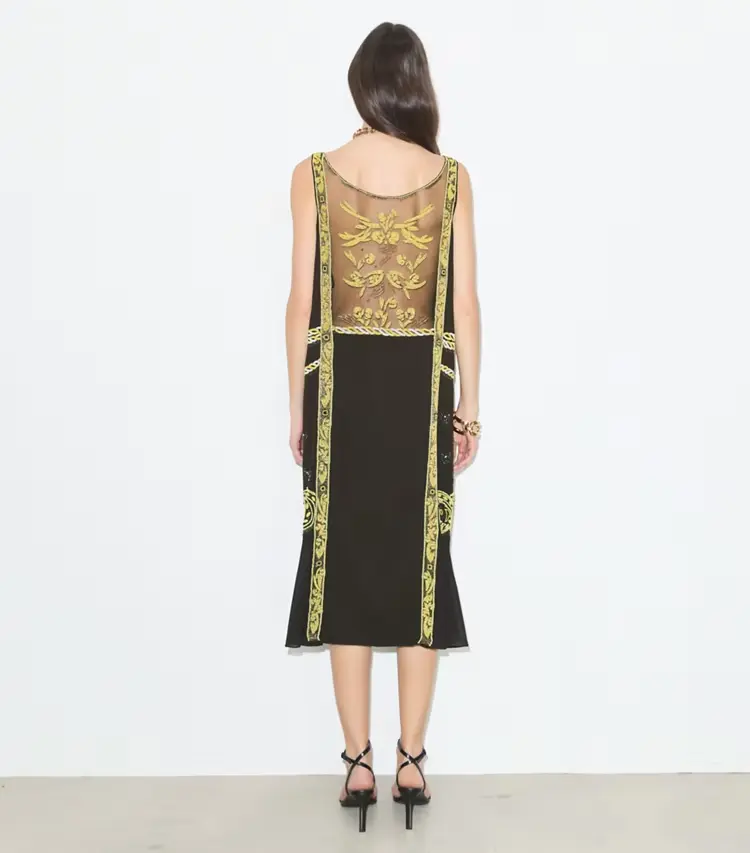 Embellished Mesh Dress - Image 3