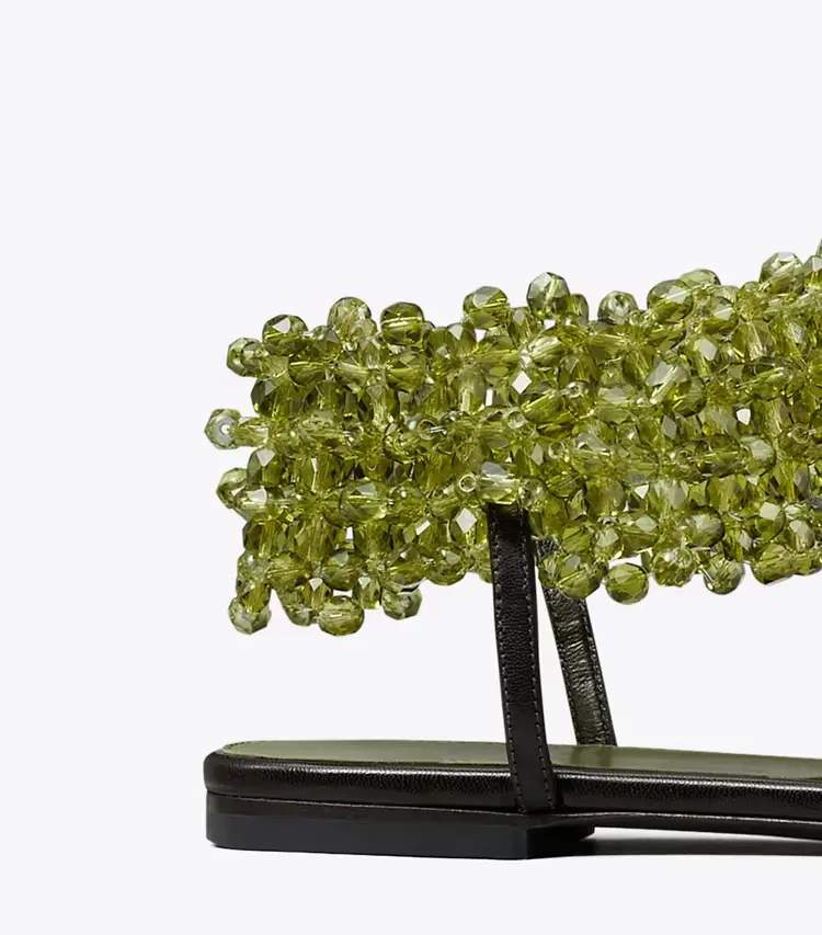 Beaded Flat Sandal - Image 3