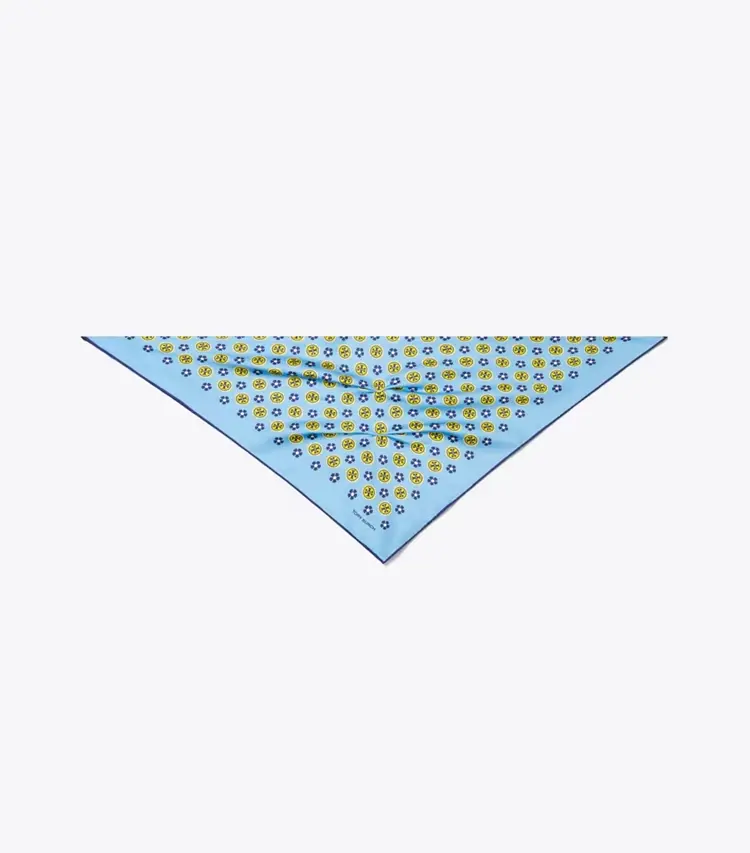 Floral Logo Triangle Scarf