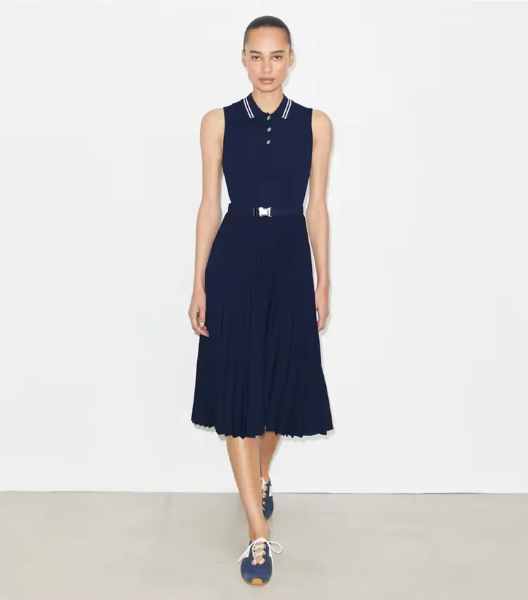 Pleated Viscose Dress - Image 2