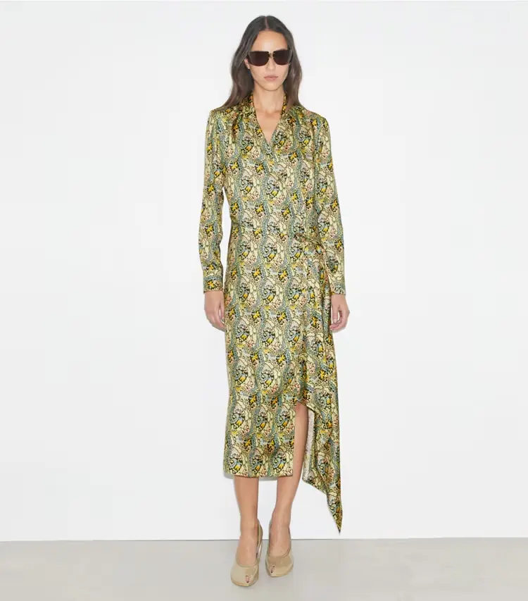Silk Wrap Dress - Image 2