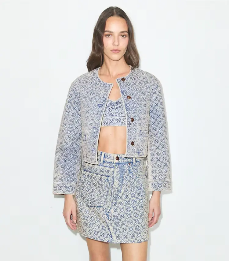 T Monogram Denim Jacket - Image 2
