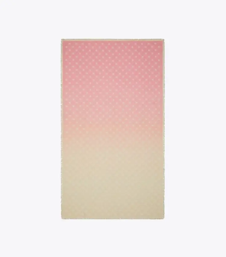 T Monogram Silk Oblong Scarf
