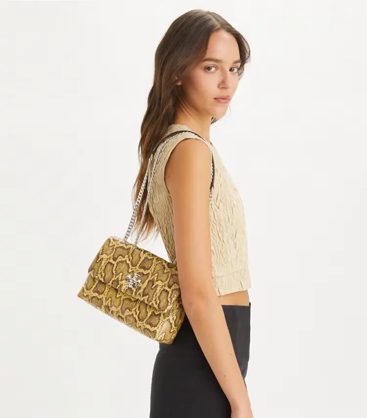 Small Kira Diamond Quilt Shoulder Bag - Image 2