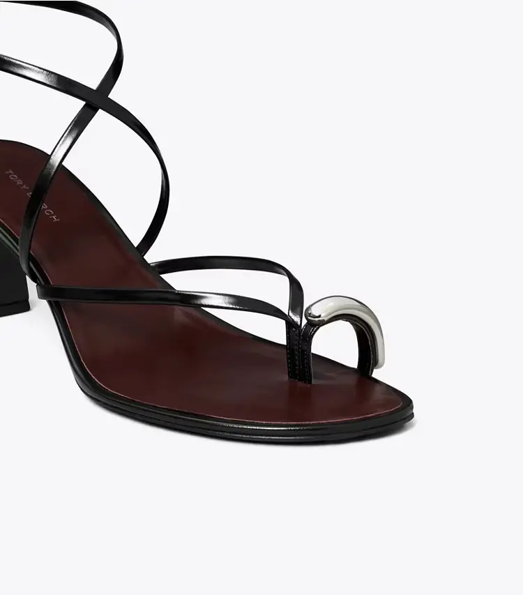 Pierced Multi-Strap Heeled Sandal - Image 4