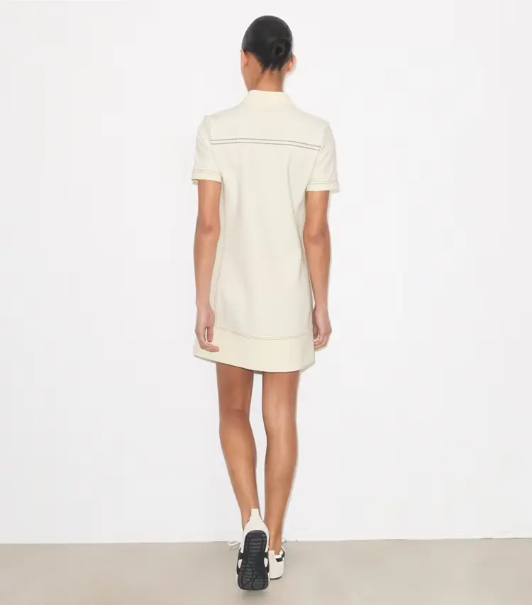 Pick Stitch Stretch Polo Dress - Image 4