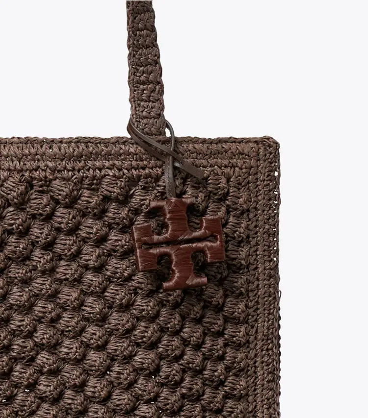 Small Ella Hand-Crocheted Popcorn Tote - Image 4