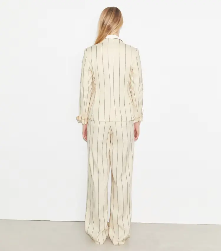 Striped Cotton Wide-Leg Pant - Image 3