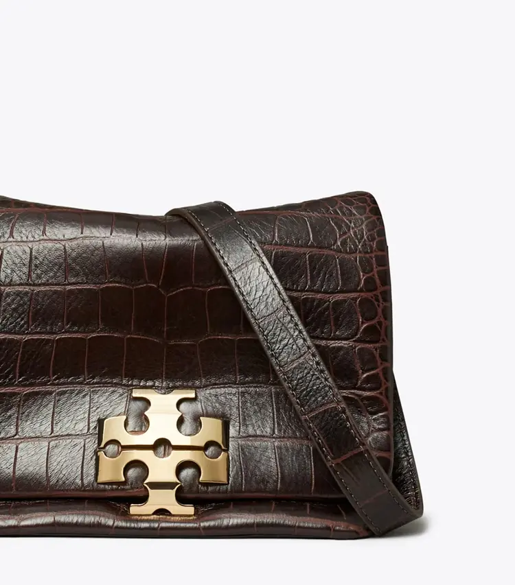 Charlie Runway Croc-Embossed Shoulder Bag - Image 4