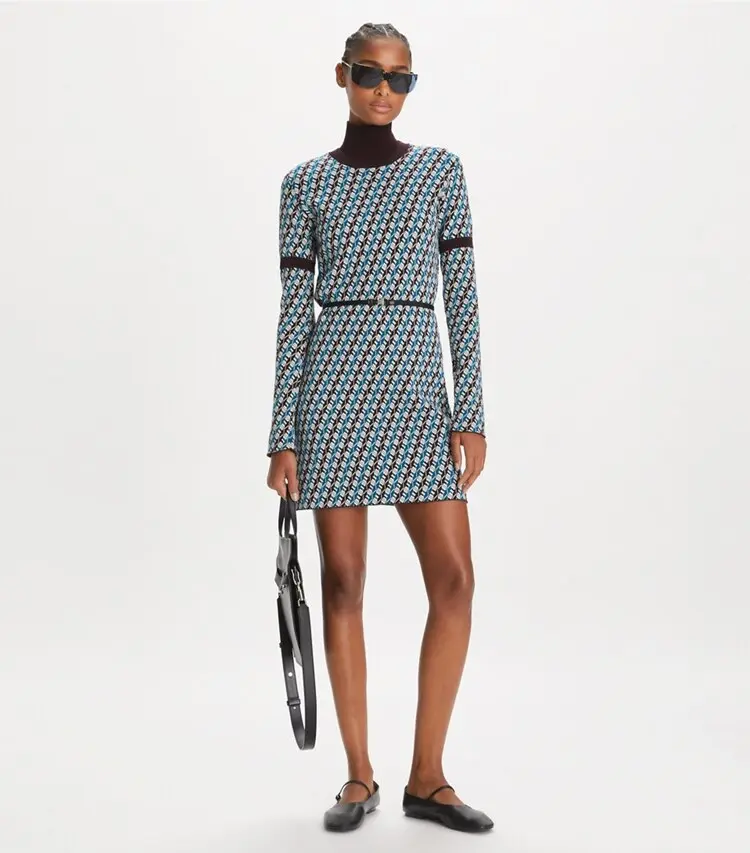 Jacquard Sweater Dress - Image 3