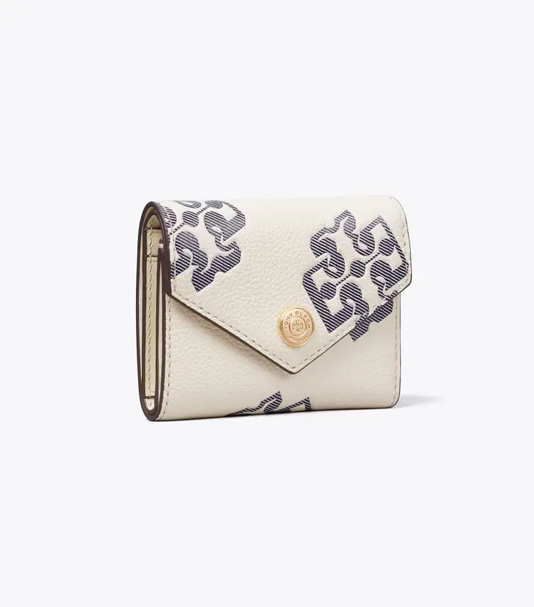 Contrast Embossed Envelope Small Wallet