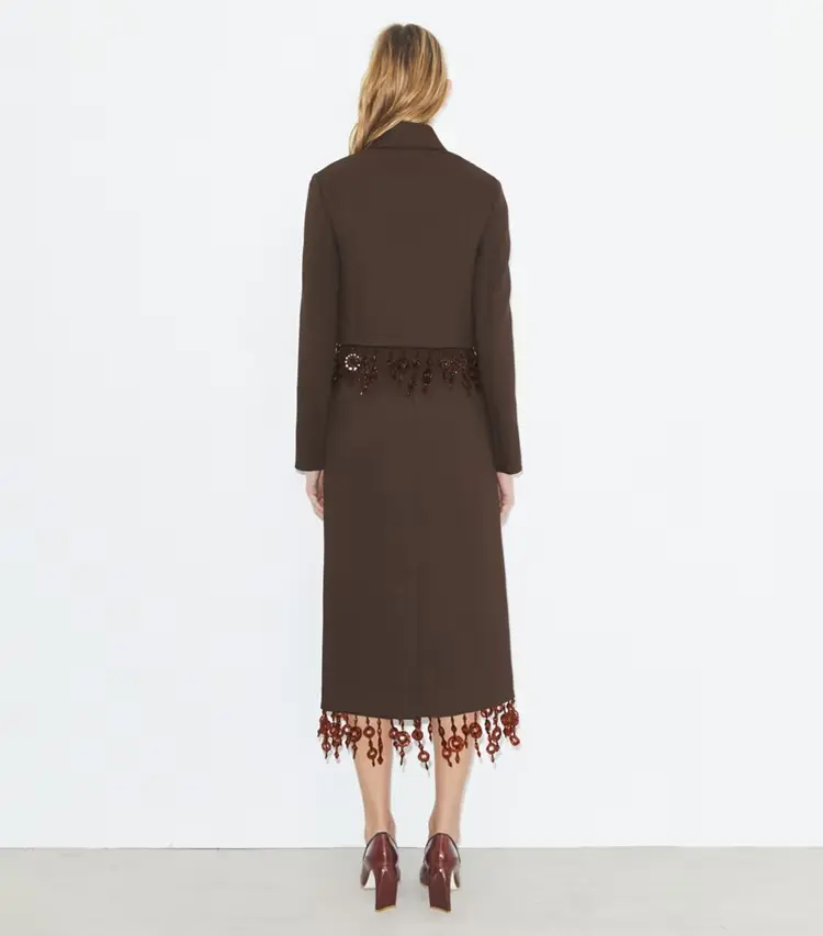 Embellished Crepe Skirt - Image 3