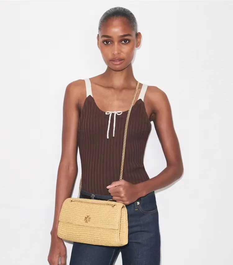 Kira Turnlock Woven Shoulder Bag - Image 3