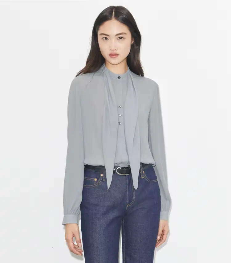 Georgette Bow Blouse - Image 2