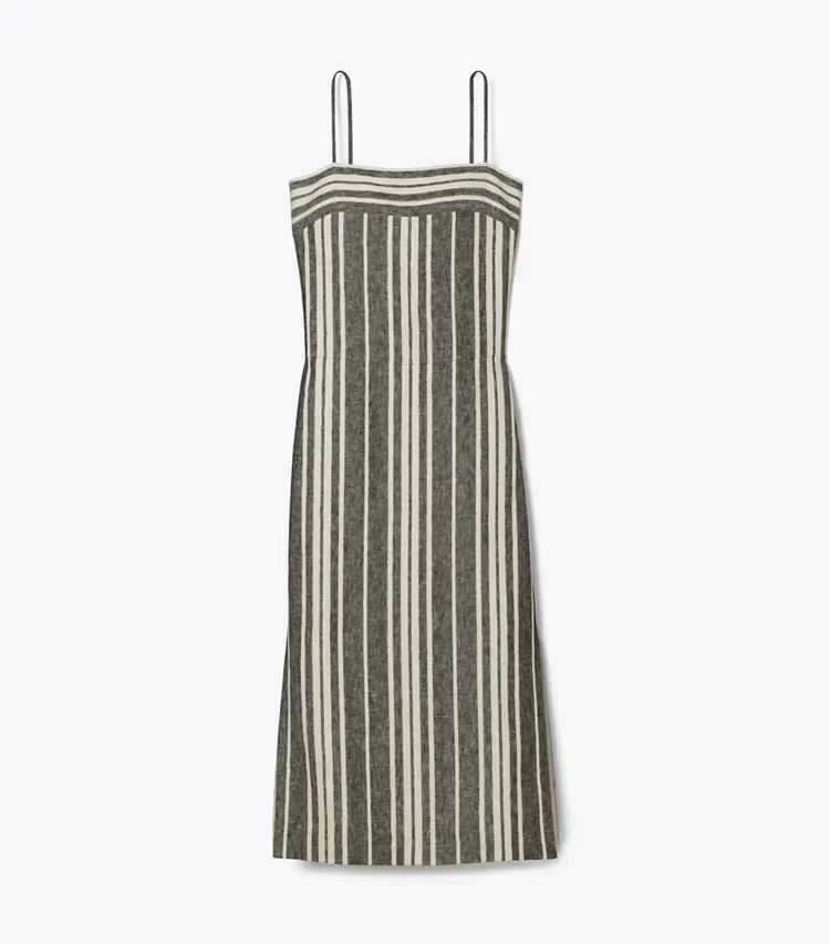 Linen Backless Dress