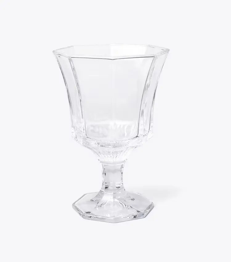 Pressed-Glass Water Glass, Set Of 4