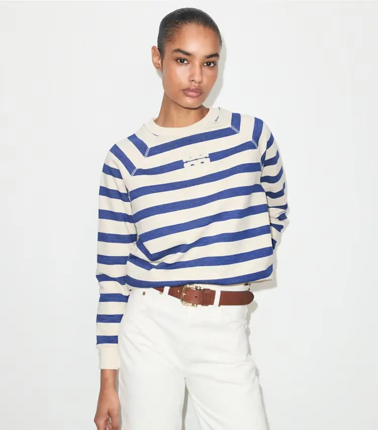 Striped Cotton Sweatshirt - Image 2