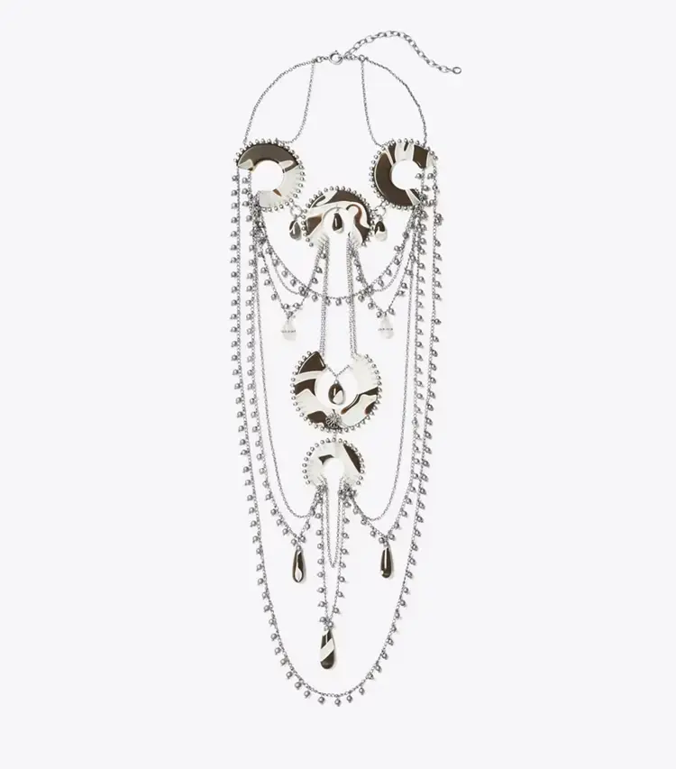 Bead And Resin Necklace