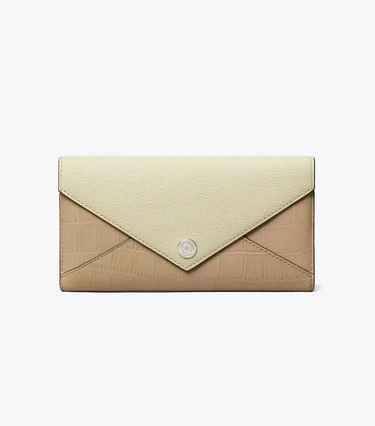 Long Colorblock Envelope Wallet - Image 2