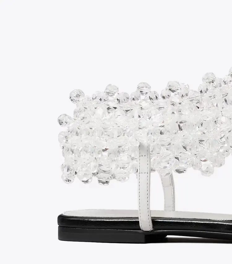 Beaded Flat Sandal - Image 4