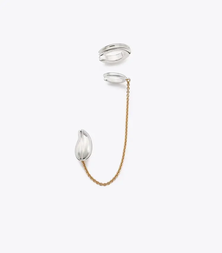 Pierced Chain Ear Cuff - Image 3