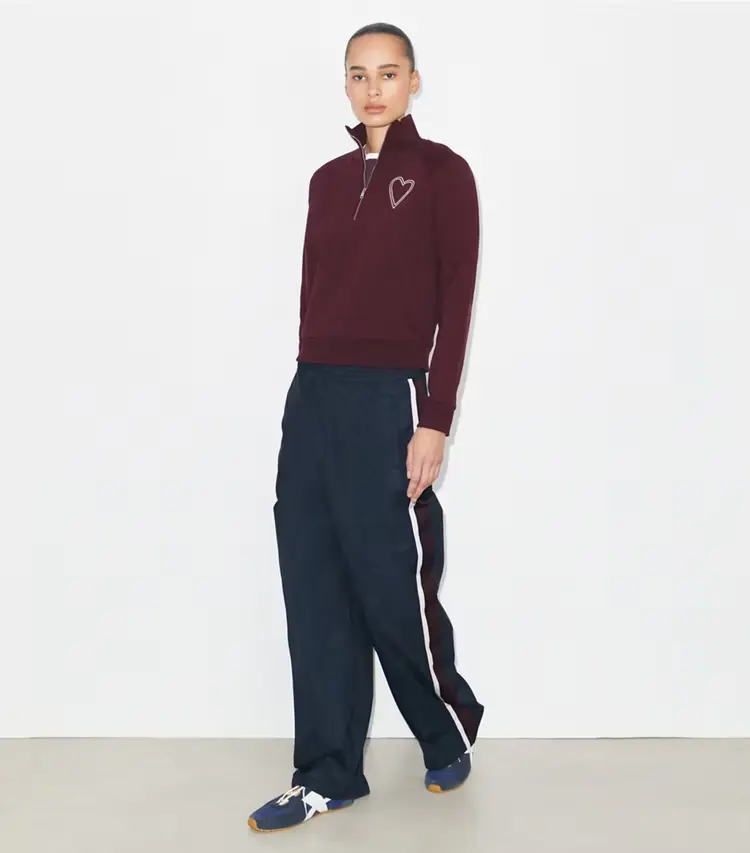 Pick Stitch Heart French Terry Sweatshirt - Image 3