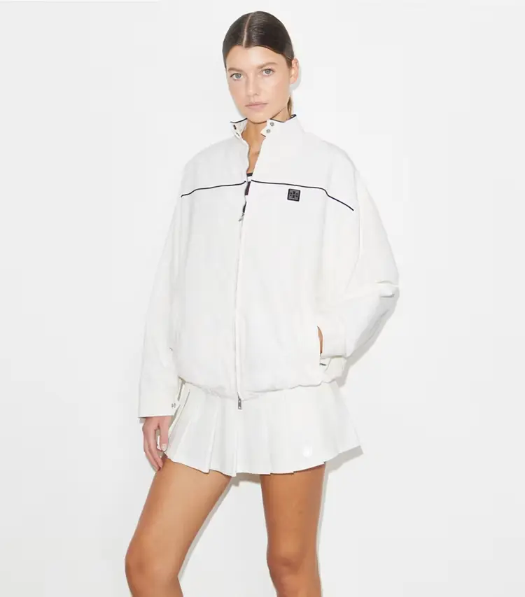 Oversized Nylon Tennis Jacket - Image 2