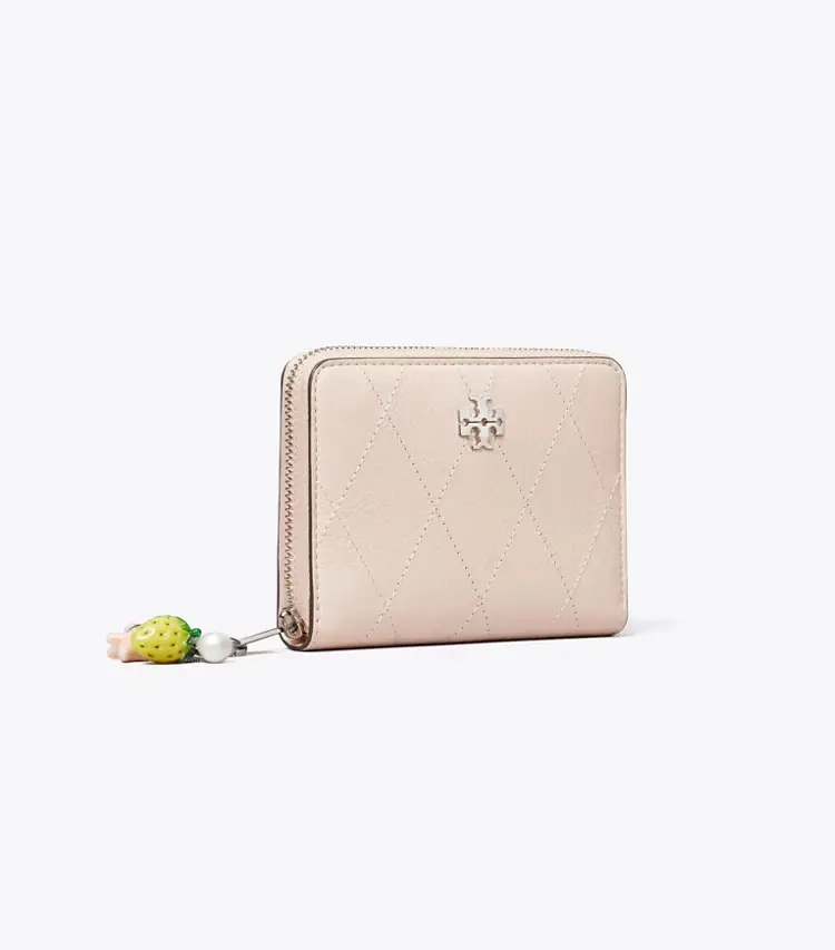 Small Charlie Quilted Zip-Around Wallet