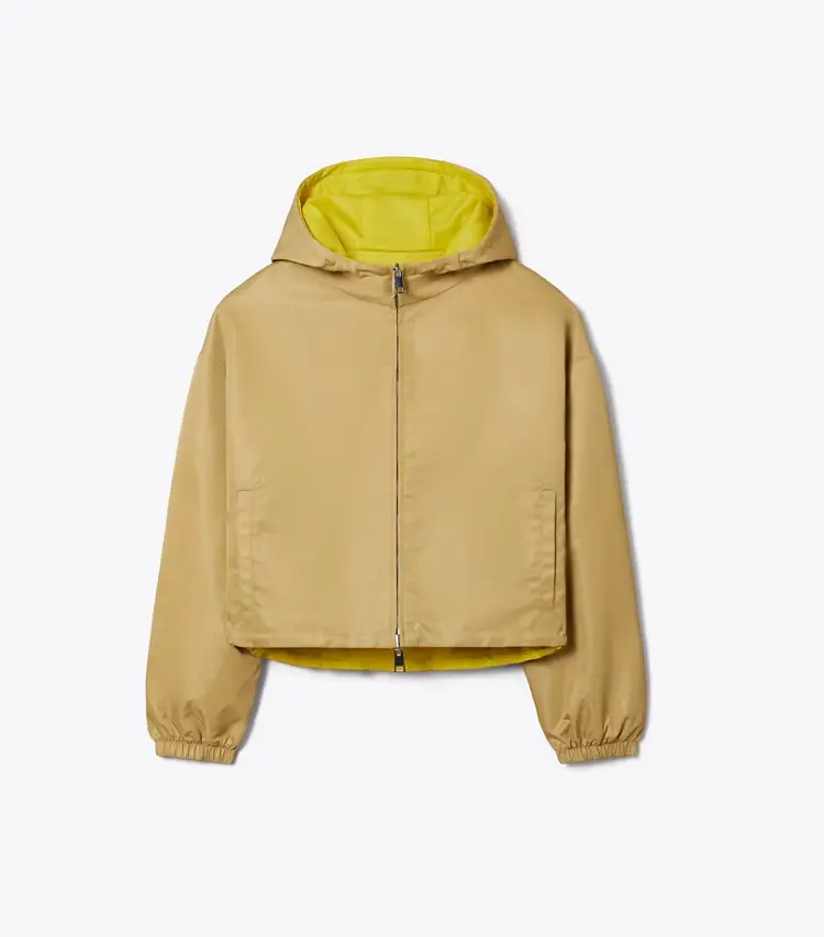 Reversible Cropped Nylon Jacket