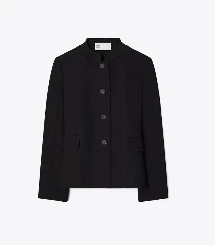 Viscose And Cotton Crepe Jacket