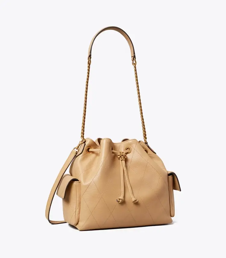 Charlie Quilted Drawstring Shoulder Bag