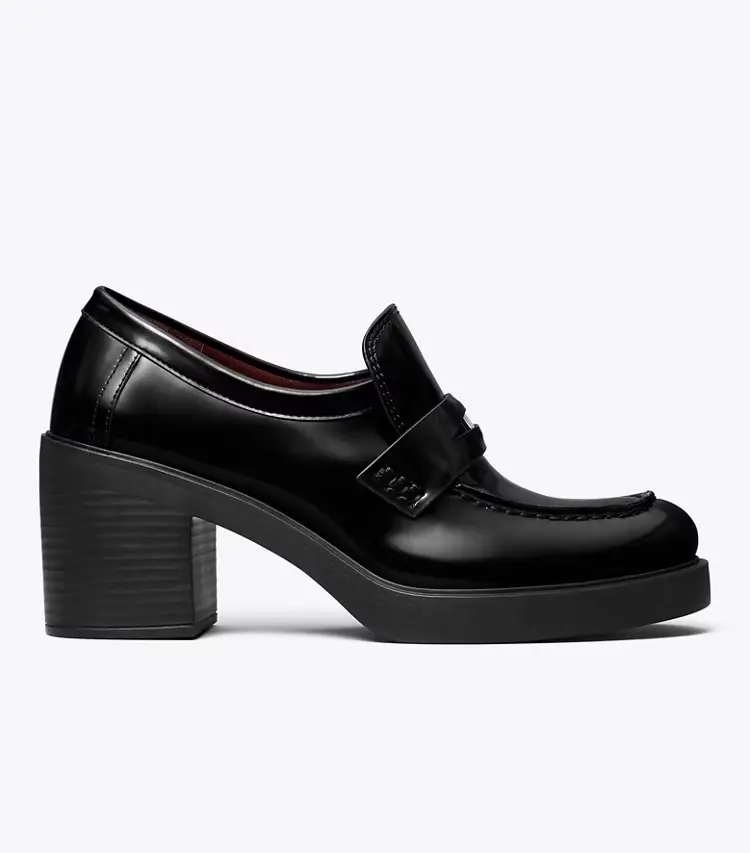 Classic Heeled Lug Loafer - Image 3