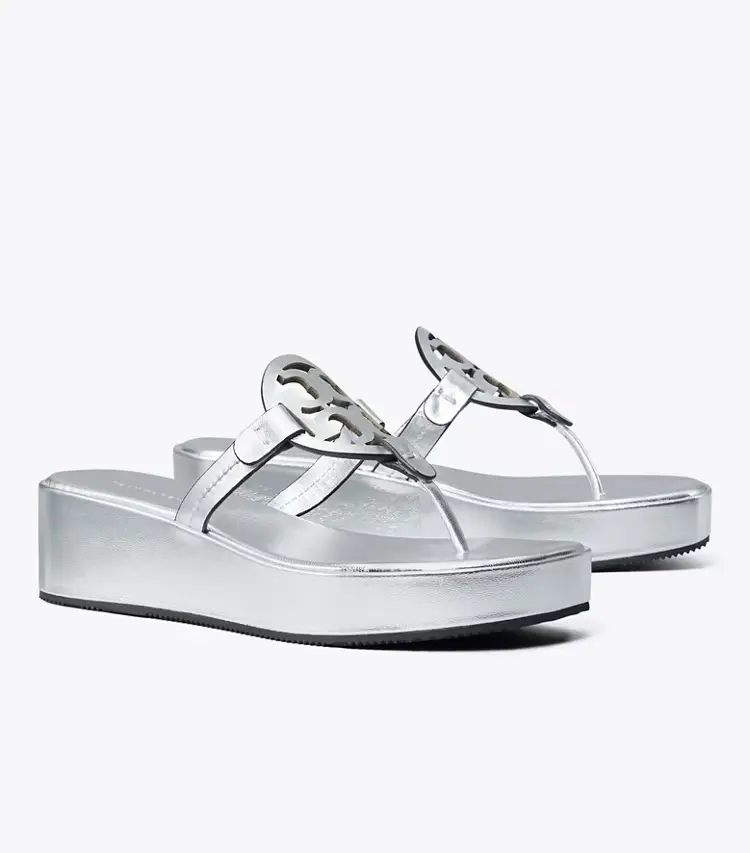Miller Metallic Wedge Sandal