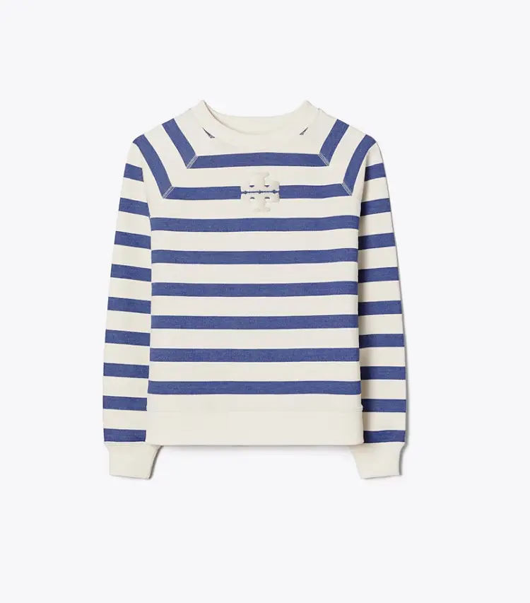 Striped Cotton Sweatshirt