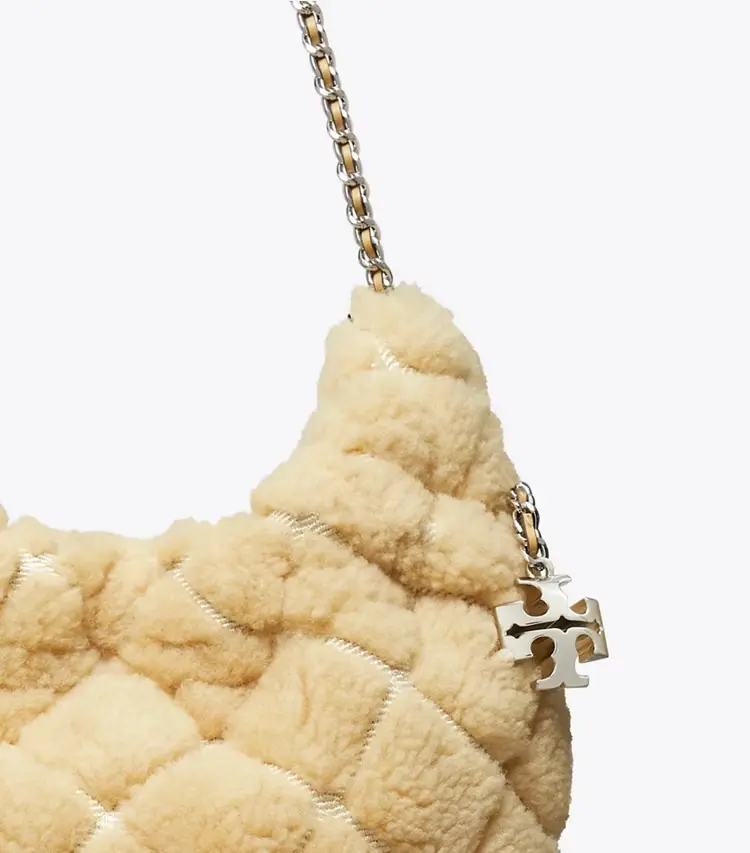 Mini Fleming Shearling Hobo Bag - Image 4