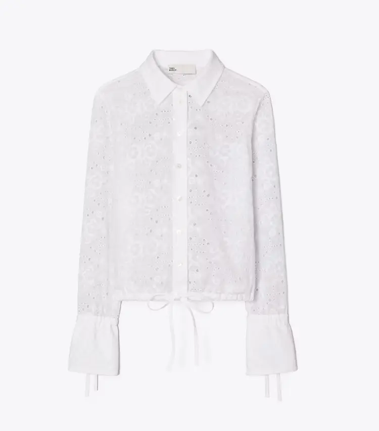 Cotton Eyelet Blouse